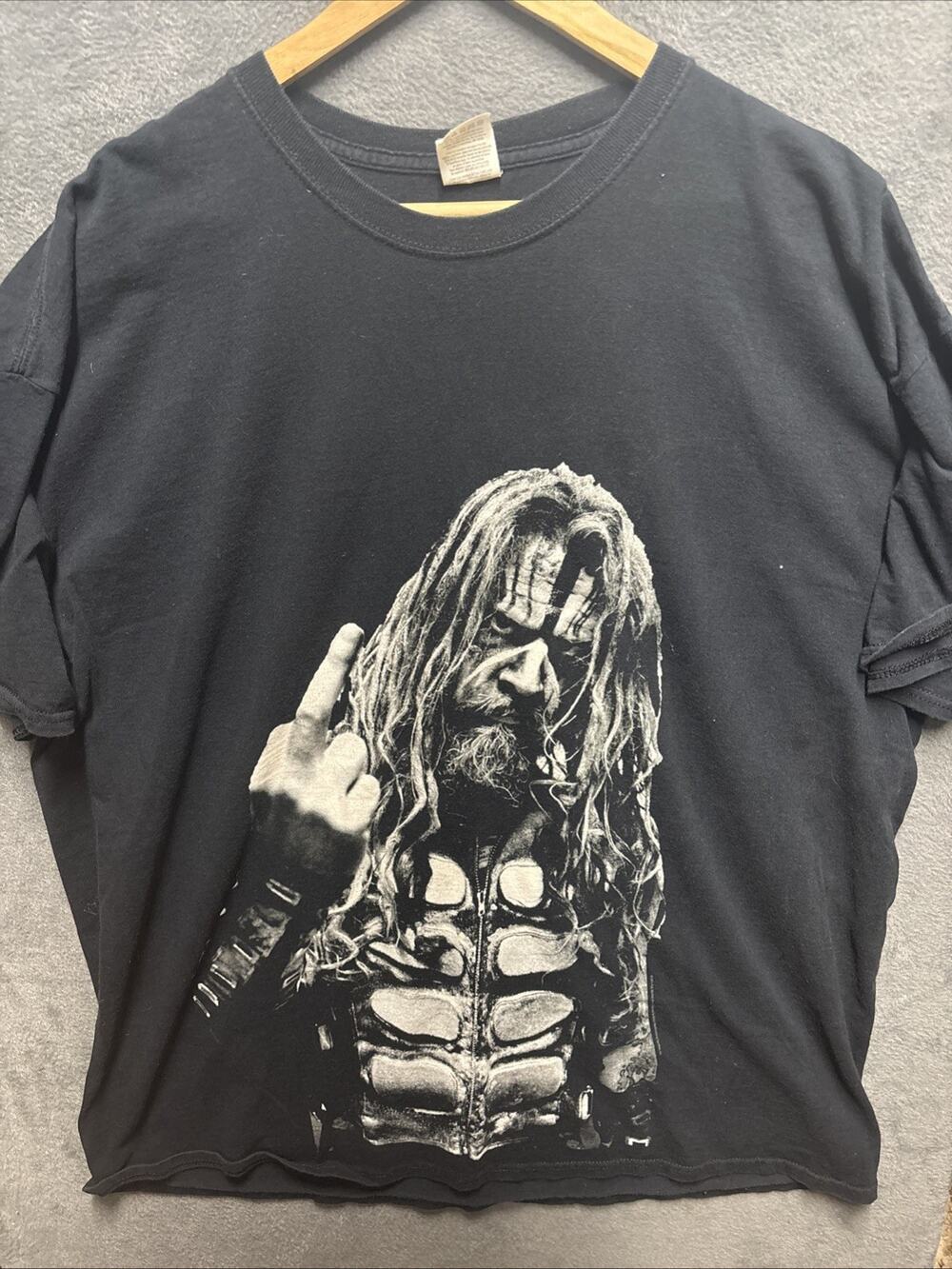 Vintage Rob Zombie Double Sided Middle Finger F*ck Off Shirt Sz 2xl Heavy HD Tag